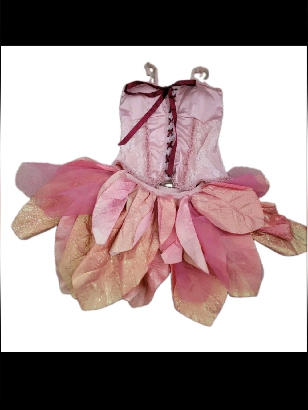 Pink Fairy Costume With Leaf Tutu